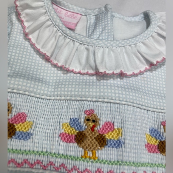 NWT Petit Ami Smock Turkey Footie 3m - Picture 4 of 7